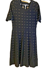 Donny & Nicole Black XL Long Sweater Dress for Women