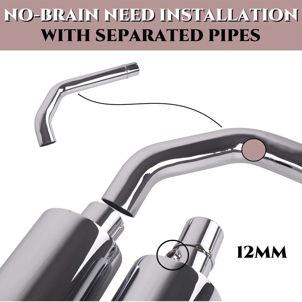 Exhaust Pipe for Kawasaki Vulcan Exhaust，Kawasaki Vulcan Vaquero 1700 Upgrading - Image 4 of 4