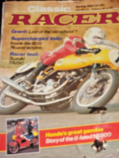Classic Racer 03/87 Mick Grant, Honda NR500 Project, Velocette Roarer,  Greeves