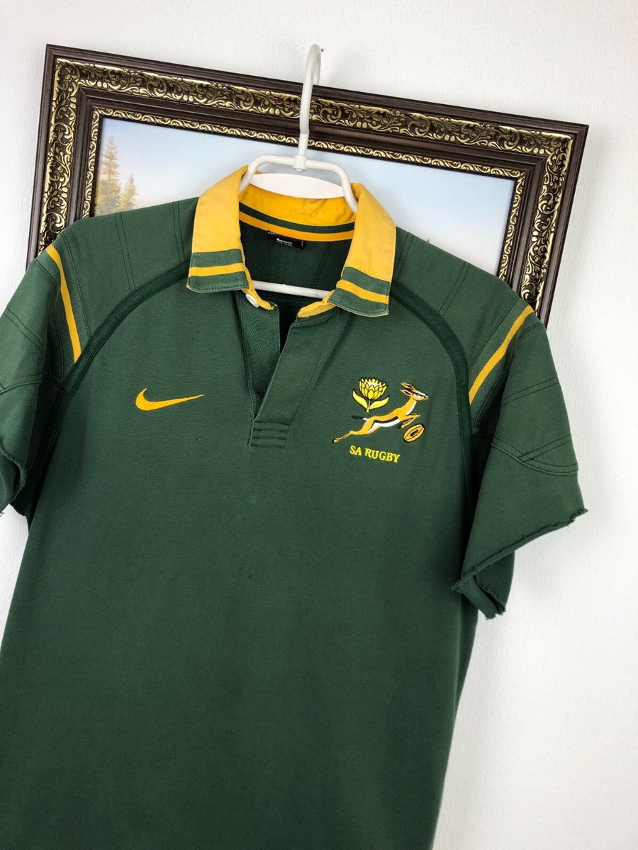 Vintage 90's Nike South Africa Rugby Union Jersey Mens Shirt