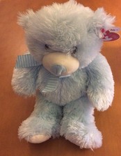 Ty Pluffies Bear Sweet Baby Light Blue Bear from 2015