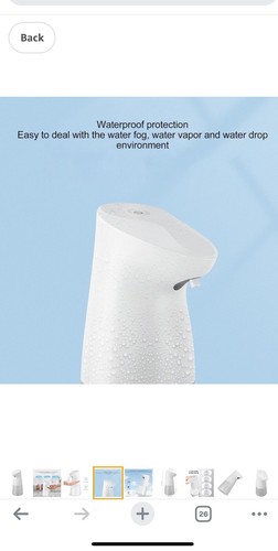 Automatic Liquid Soap Dispenser, 15.37 Oz/450Ml Soap Dispenser, Touchless Hand S - Picture 2 of 4