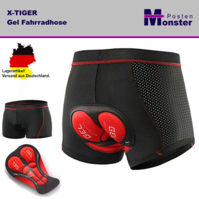 X-TIGER Fahrradhose Radhose Hose Radlerhose 5D Gel Unterhose Shorts Herren Damen