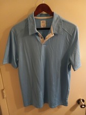OAKLEY Mens Regular Fit Short Sleeve Golf Polo Light Blue Size Medium