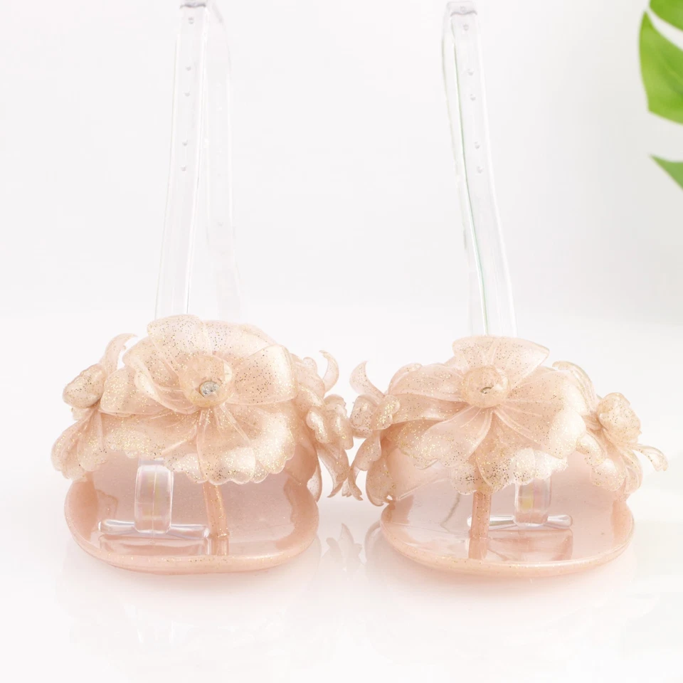 Chanclas Kate Spade Mujer Jaylee Sandalia Talla 8 Rosa Rubor Flores Jalea Foto 3 de 4