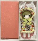 Handmade Japan Plush Cotton Bunka Doll Japanese Retro Style Green Hair Black eye