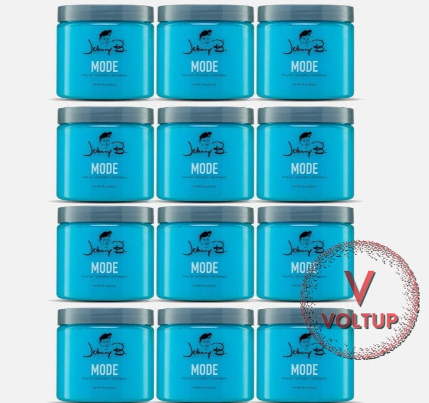 Johnny B Mode Styling Hair Gel 16oz  (UNISEX) 12 CT