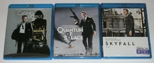 James Bond 007 Blu-ray Lot - Quantum of Solace & Casino Royale (Used) Skyfall