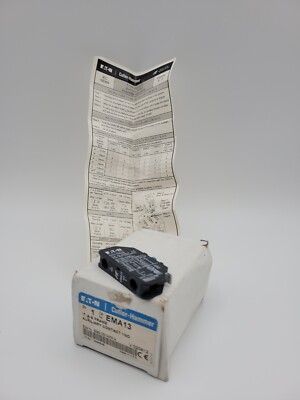Eaton Cutler-Hammer EMA13 Auxiliary Contact Blue 10A 600V 1NO for IT, A-E Frame