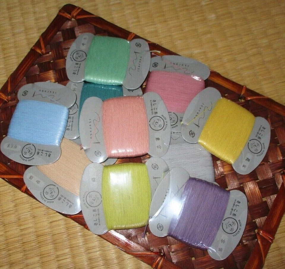 JAPANESE Embroidery SASHIKO ITOROKU KYOTO Thread MIX 50m 10colors - Image 4 of 4