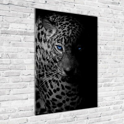 Wandbild Druck auf Plexiglas  Acryl Hochformat 70x100 Leopard