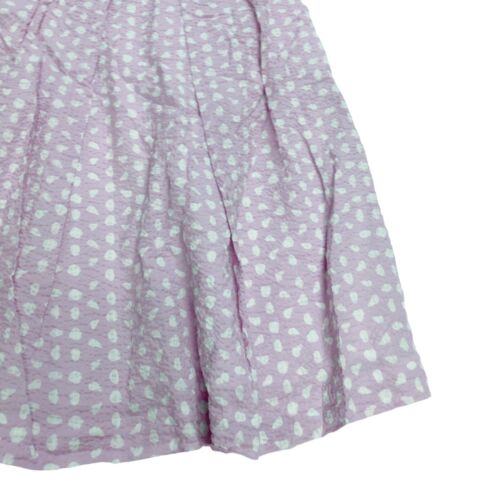 Mini vestido para mujer J.Crew púrpura 10 sin tirantes plisado cintura imperio 100 % algodón - Imagen 2 de 8