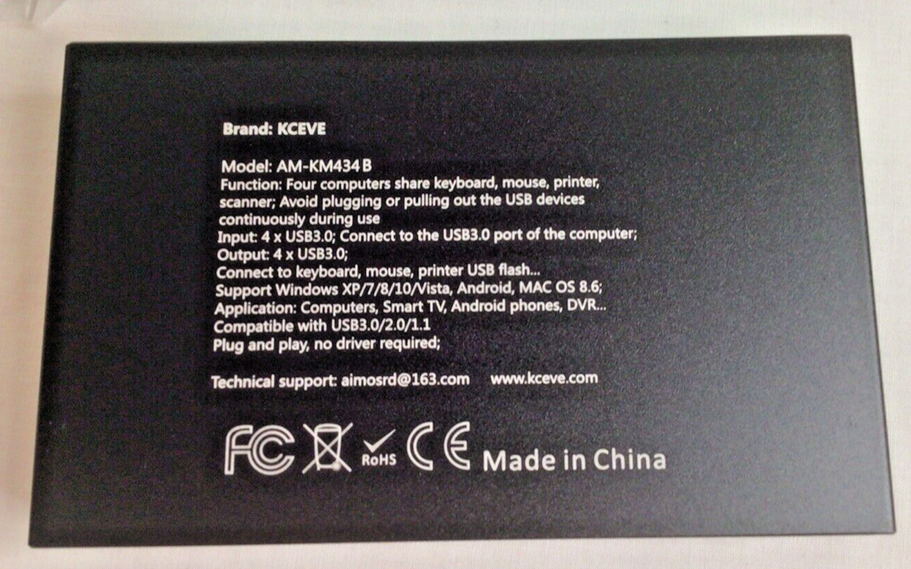 KCEVE USB 3.0 Switch Selector KMV