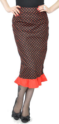 Cute RUFFLE Polka Dots Punkte PIN UP Rüschen Retro Vintage Rock Rockabilly