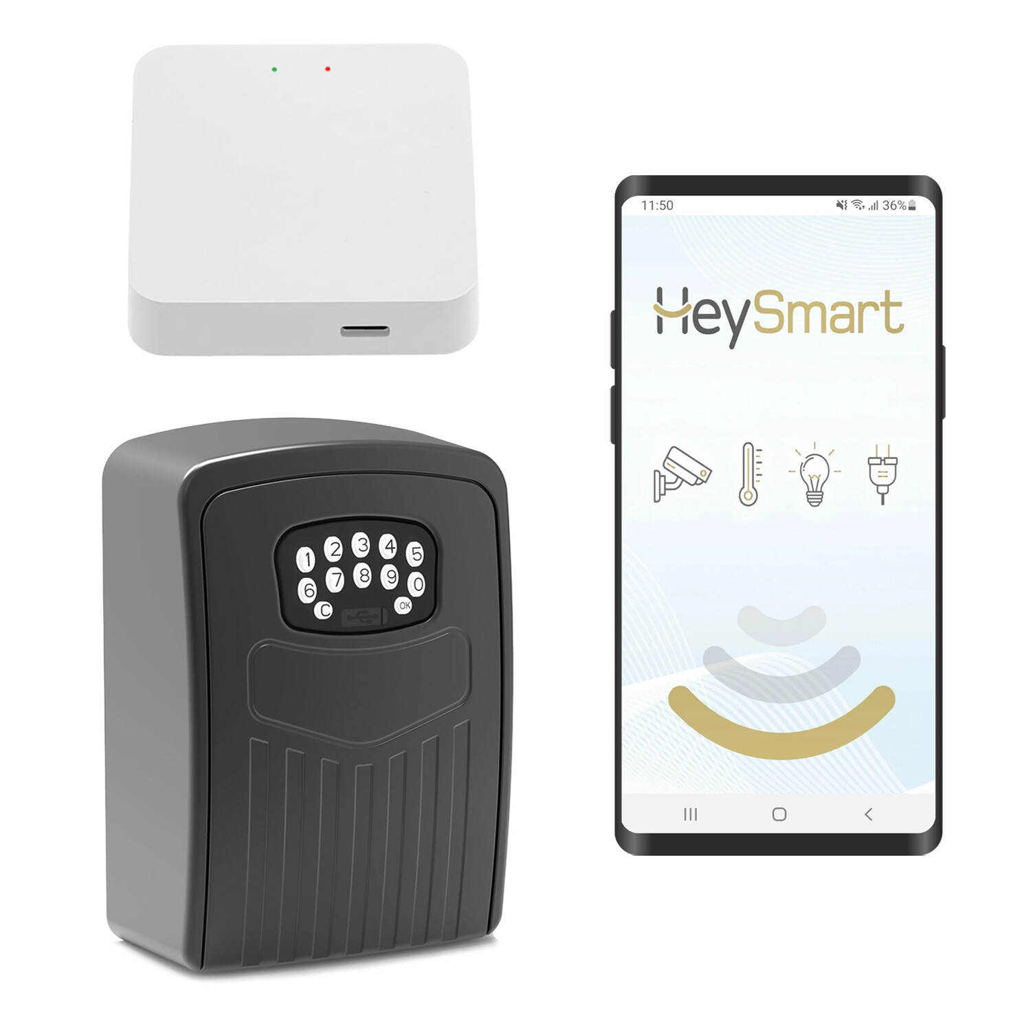 Cassetta Porta Chiavi Intelligente Antivandalo con Codice e App