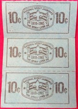 1910-1985 The Spirit Lives On National Scout Jamboree  TP Tickets[X-2090]