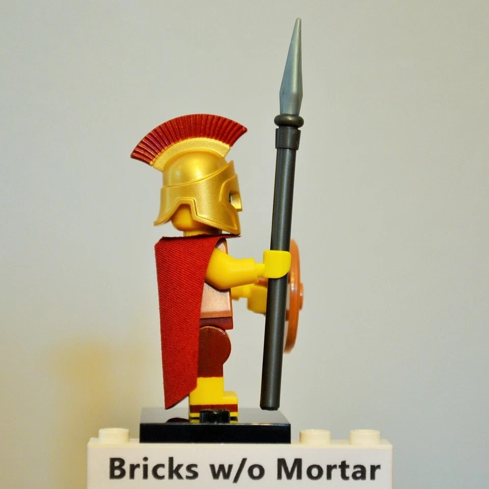New Genuine LEGO Spartan Warrior Minifig with Pike and Shield Series 2 8684 - Image 4 of 4