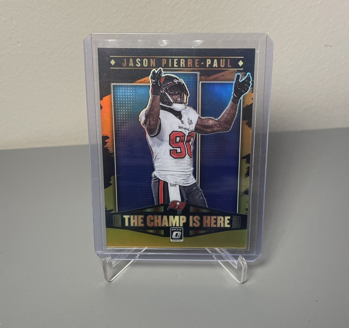 2021 Optic Jason Pierre-Paul JPP Champ Is Here Gold /10 Super Bowl  Buccaneers