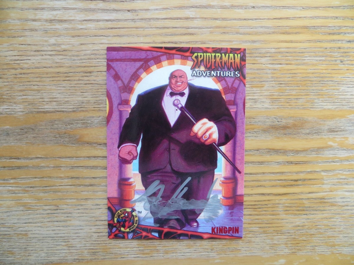 97 FLEER ULTRA SPIDER-MAN KINGPIN CARD SIGNED GREG HILDEBRANDT
