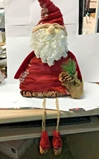 Transpac crinkle Santa Claus 17 1/2” plus legs x6376B