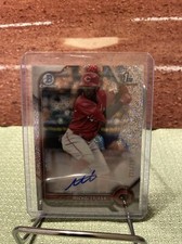 2022 Bowman Chrome Baseball Speckle Refractor Auto Michel Triana #121/299