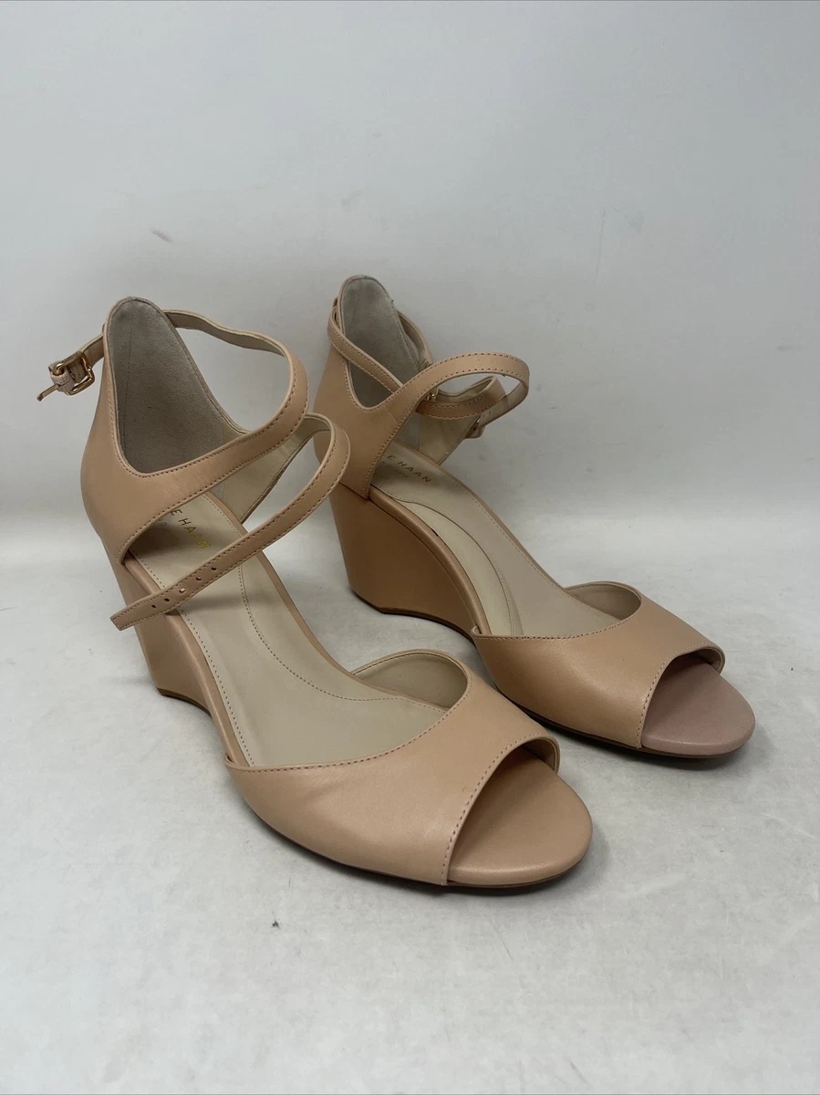 Sadie open toe sales wedge cole haan