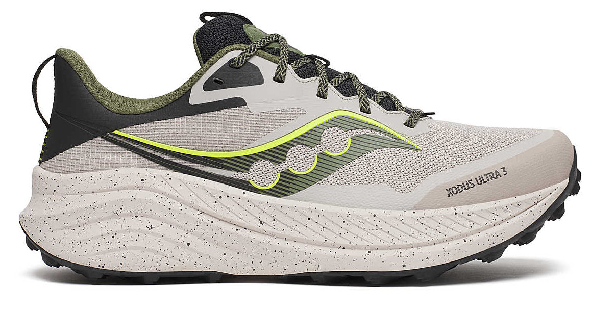 Zapato de Trail Running Saucony Xodus Ultra 3 Dove/Olivine Para Hombre Tallas EE. UU. 7-15 ¡NUEVO!!