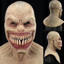 Scary Full Head Latex Mask Cosplay Clown Face Horror Halloween Masks