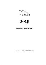 JAGUAR XJ - X350 -Owners USER MANUAL Handbook - New Print