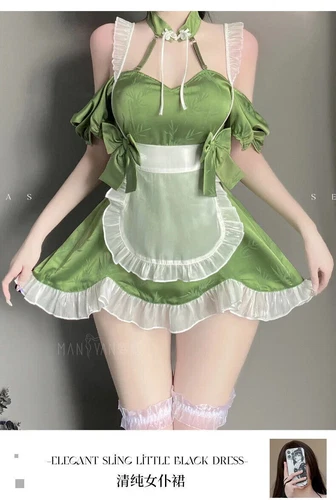 Sexy Lingerie Anime Girl Maid Cosplay Costume French Dress Waitress Party Outfit - Bild 12 von 26