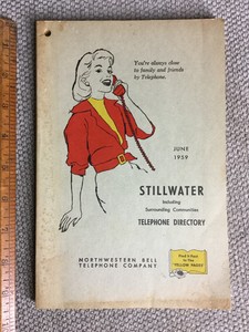 1959 Stillwater Bayport Houston Wisconsin Telefono Libro Guia Telefonica Paginas Amarillas Ebay
