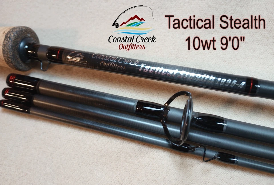 Coastal Creek Outfitters Tactical Stealth 10wt caña de mosca personalizada construida solo para ti Foto 4 de 4