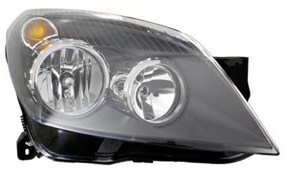 Phare avant droit pour Opel Astra H de 2004 à 2007 optique électrique H1 H7 noir