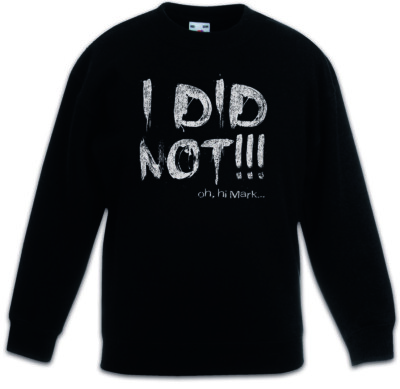 I Did Not Kids Boys Girls Pullover The JOhnny Oh Hi Mark Room hit her Fun Wiseau