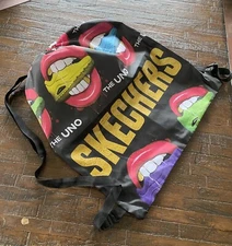 Skechers Large Drawstring Shoe/Gym Bag The Uno Lip/Mouth Promotional Bag 20x17