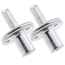 2PCS Metal Bedpost Connectors Screw in T Nut Furniture Hardware Fitting Suita...