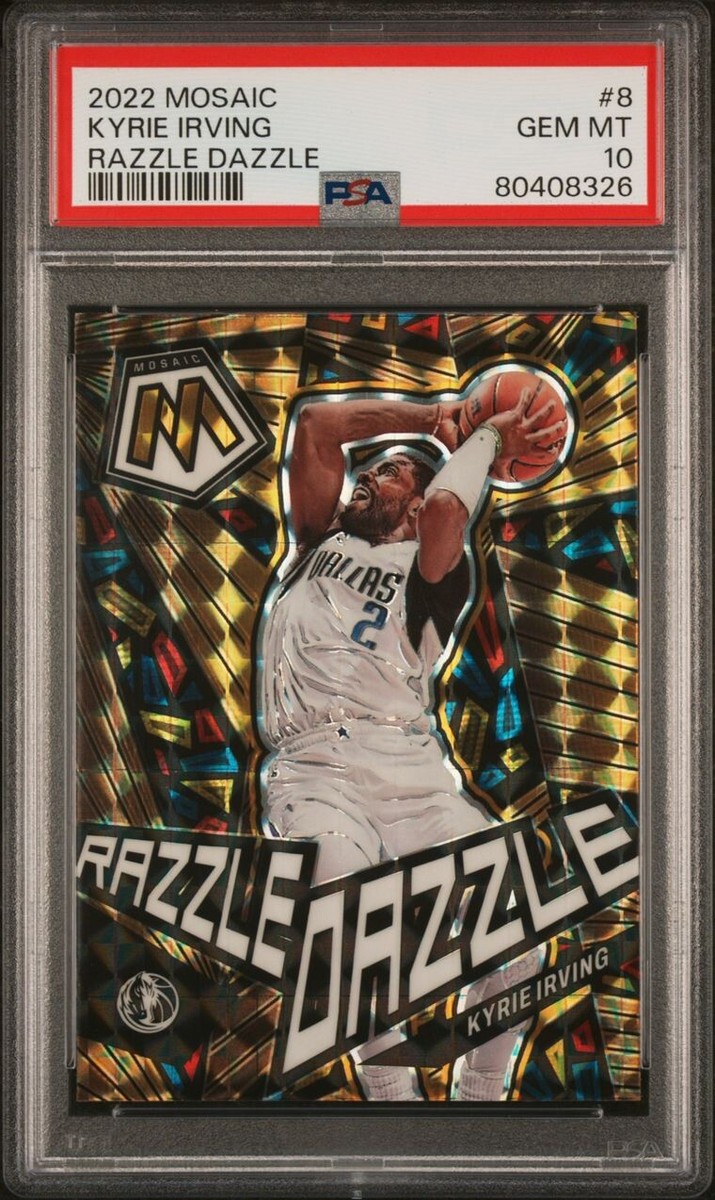 2022 Mosaic KYRIE IRVING #8 RAZZLE DAZZLE #2 PSA 10 DALLAS