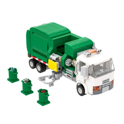 Set De Construction Camion Poubelle Automatisé – 380 Pièces – Pour Enfants 7 Ans Et Plus