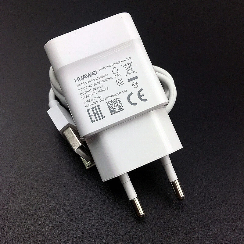 Original Huawei 5V/2A Charger Micro USB Cable P8 P10lite Mate 10lite Y5 Y6 Y7 Y9 - Image 2 of 4