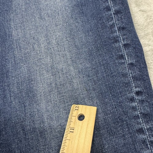Vigoss Jeans Womens 14 Blue Crop Stretch Heritage Fit Dark Wash Denim Pockets - Picture 11 of 11