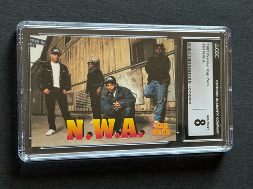 1991 Premier Cards THE RAP PACK #94 NWA Niggaz With Attitude DR DRE Eazy E CGC 8