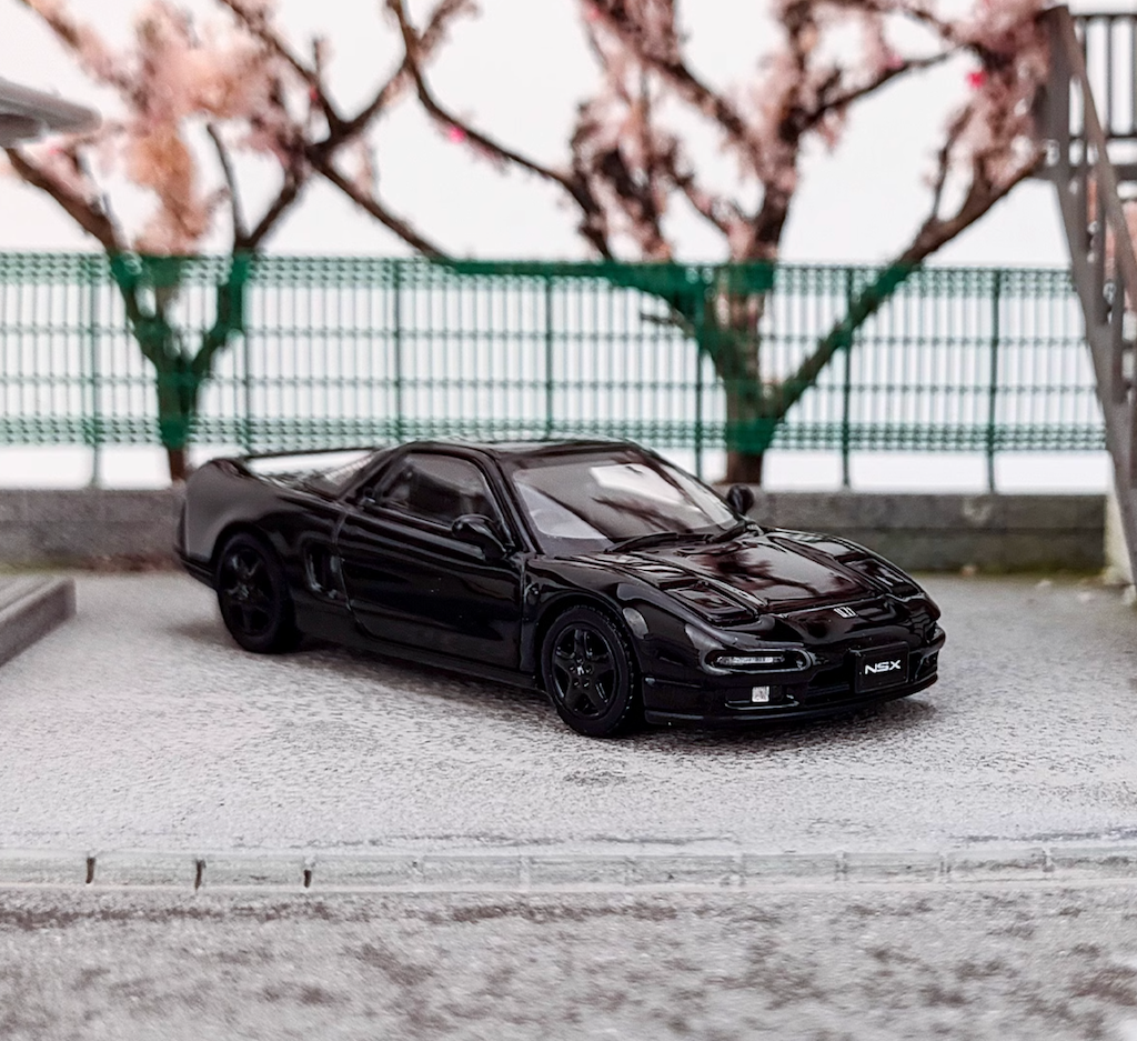 LCD 1:64 Black JDM NSX MK1 NA1 Super Racing Sport Model