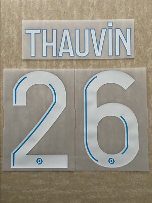 Flocage Officiel OM Thauvin N°26 Maillot Extérieur 2020/2021 - Neuf Sans Emballage