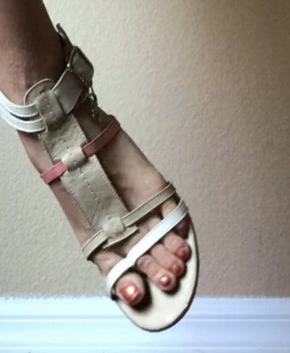 CNC Costume National Genuine Leather Gladiator Flat Sandal Italy 39/US 8.5 - Picture 3 of 18
