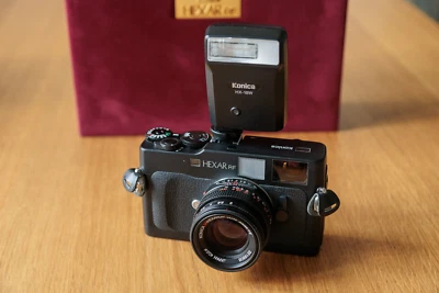 NEAR MINT Konica Hexar RF Rangefinder Film Camera with 50mm f2 Hexanon Lens - Photo 1/4