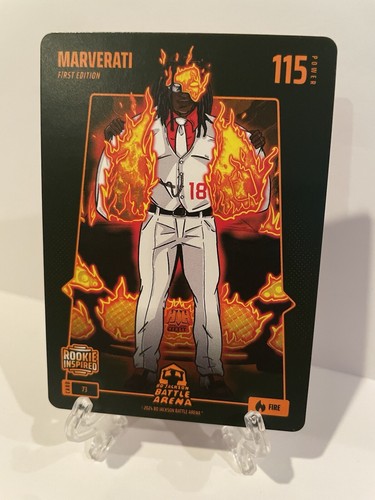 2024 Bo Jackson Battle Arena Marvin Harrison Jr MARVERATI RC Fire Battlefoil