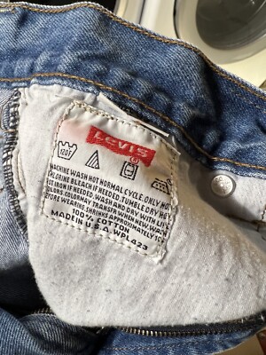 Vintage 90s Levis Original 501xx WPL 423 Denim Jeans Made in Vintage 90s Levis Original 501xx WPL 423 Denim Jeans Made in