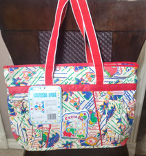 NEW WITH TAGS VINTAGE CUTIE PIE RED DIAPER BAG WITH /CHANING PAD 13" X 18"