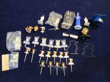 Vtg Graduation Cake Decoration HUGE Lot Boy Girl Graduate or for Cupcake   ST9