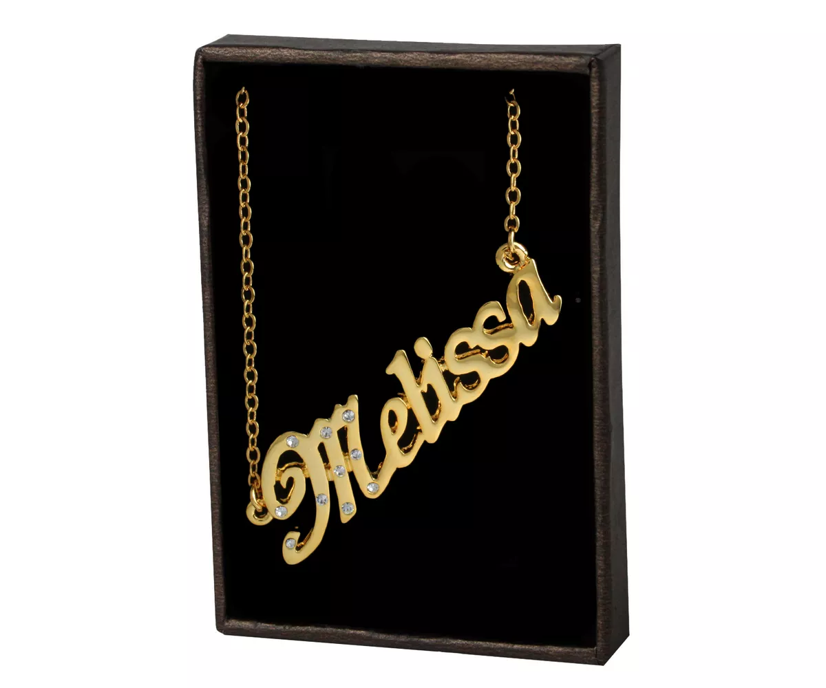 Melissa name best sale necklace